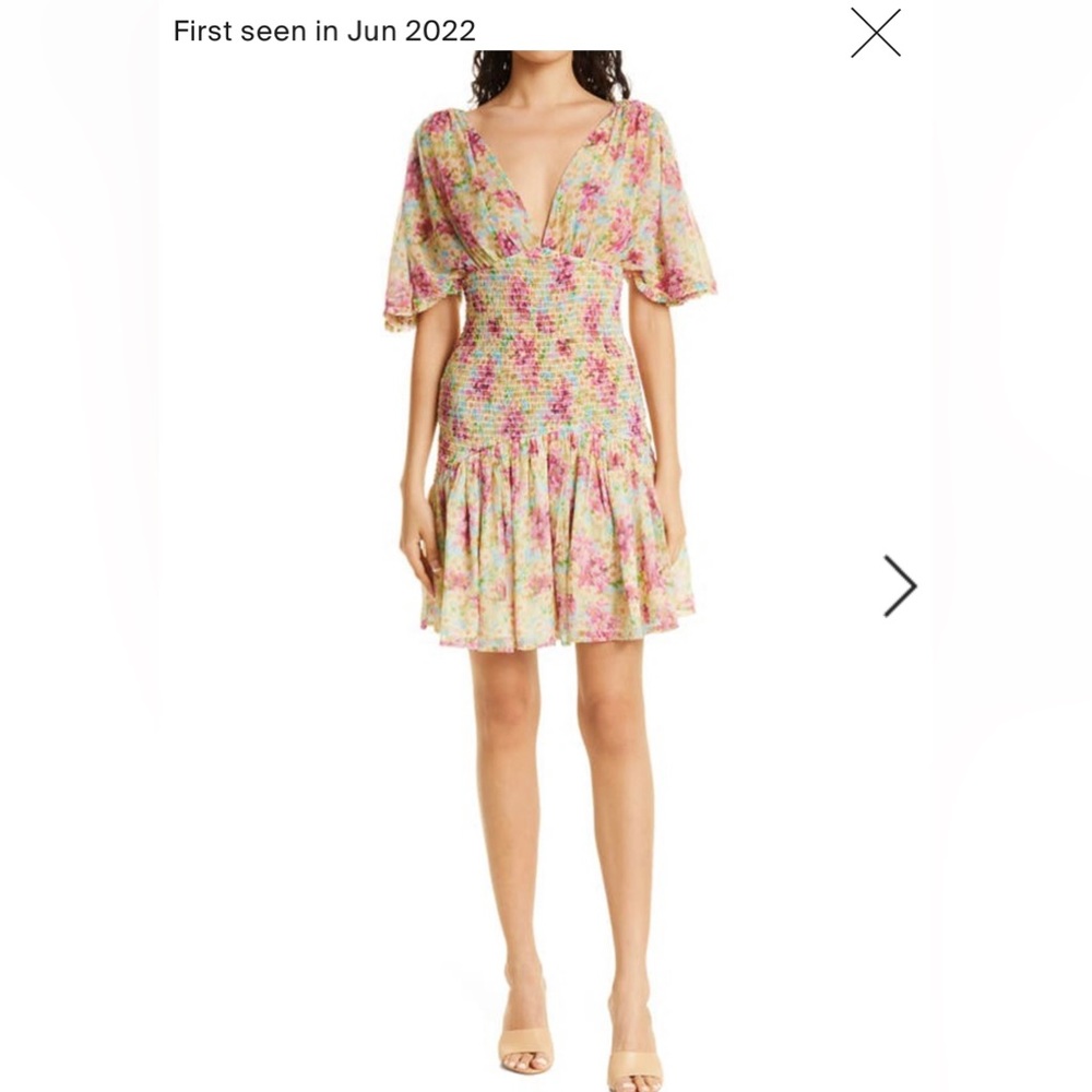 byTiMo Floral Smocked Chiffon Dress in Summer Flowers